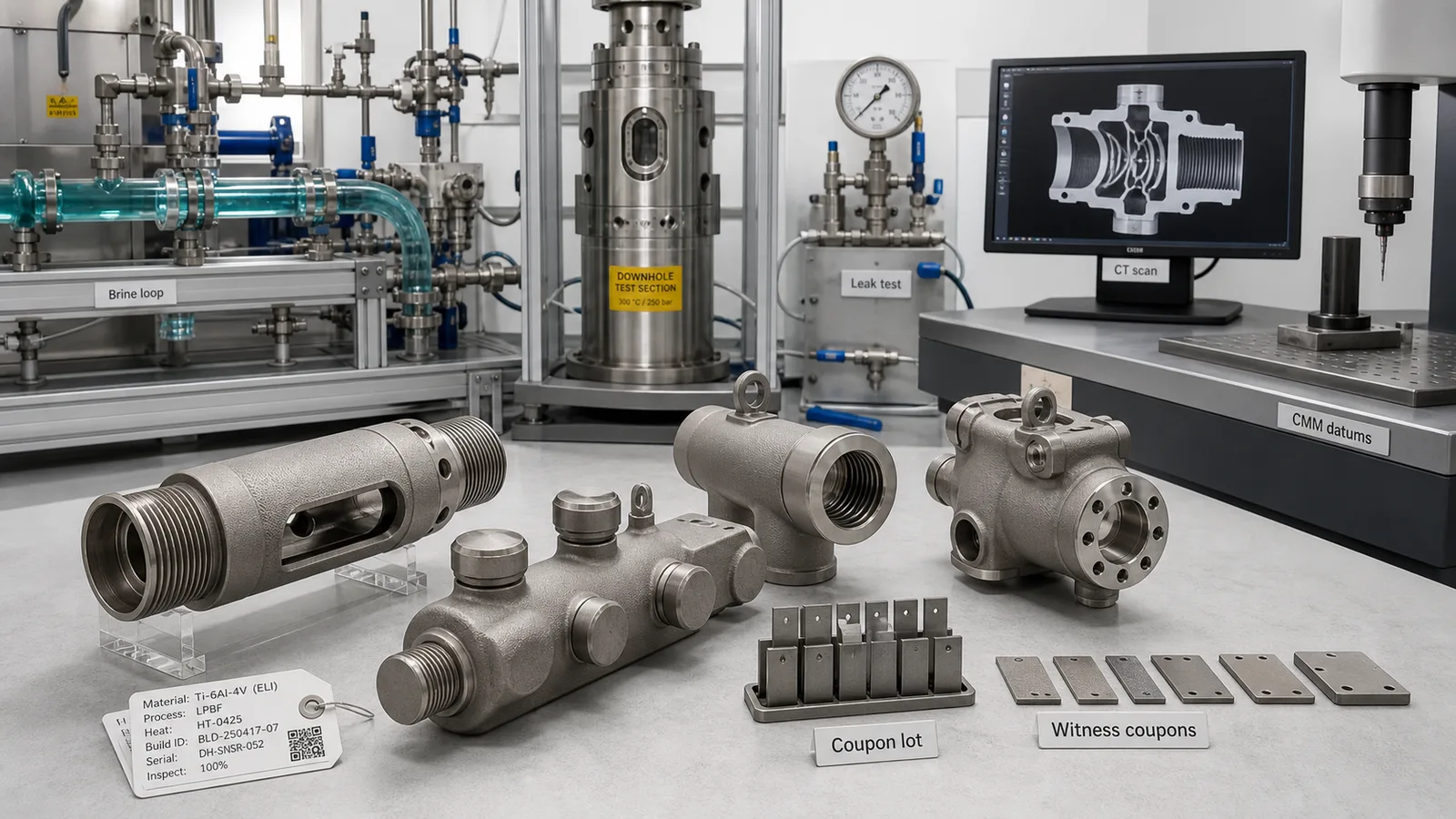 Titanium 3D Printing for Geothermal and Downhole Energy Parts