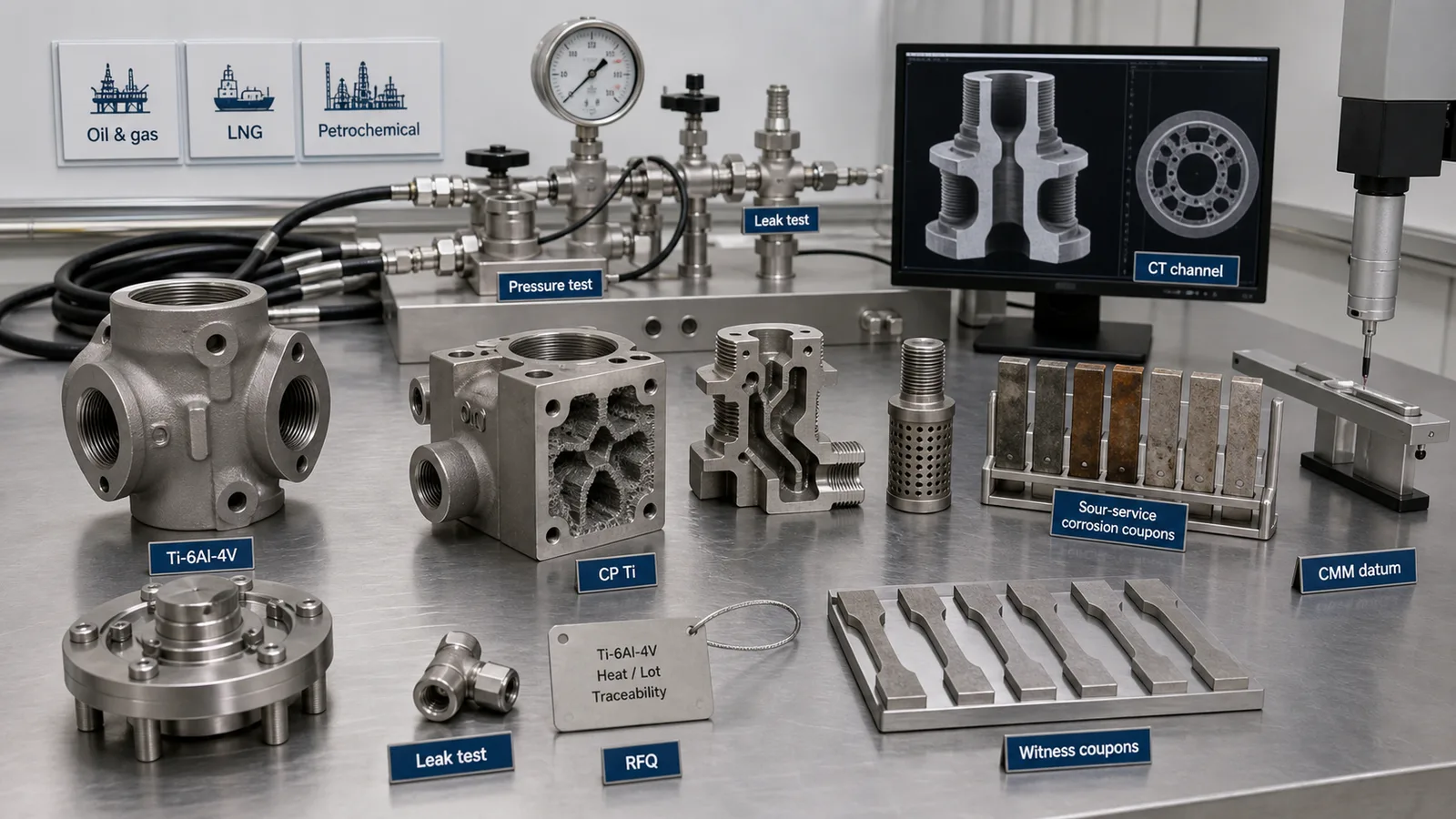 Titanium 3D Printing for Oil & Gas, LNG, and Petrochemical Hardware