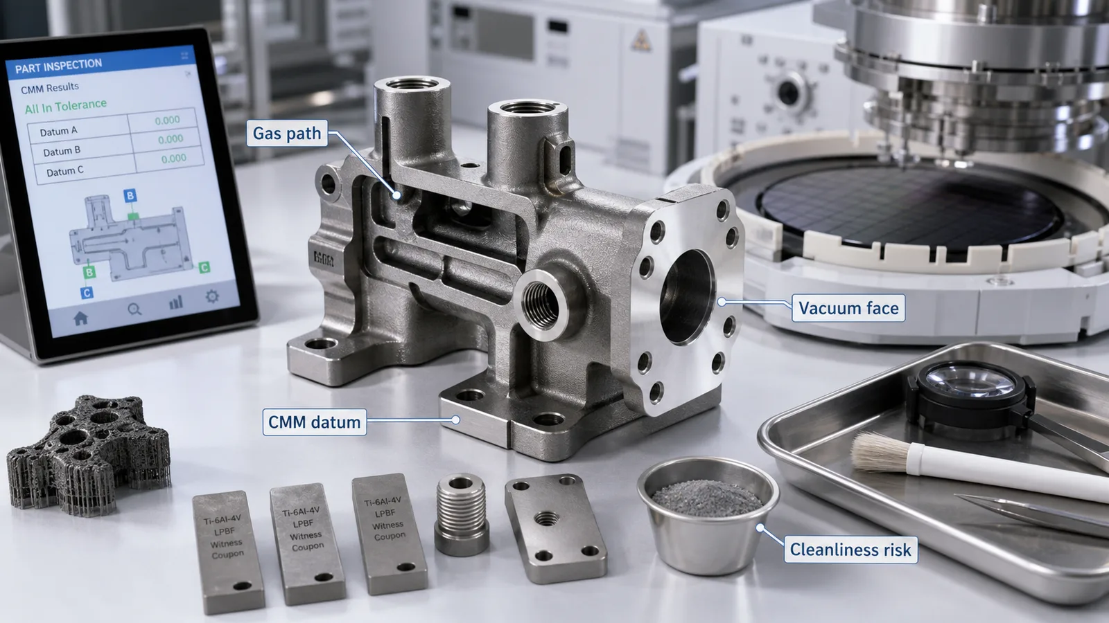 Titanium 3D Printing for Semiconductor Equipment Parts